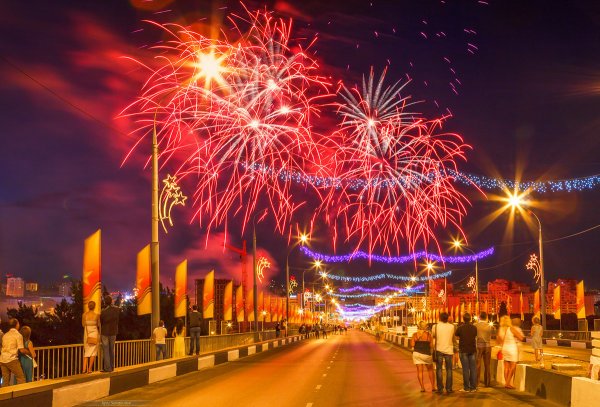 День города Курск салют