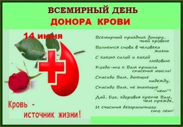 День донора открытки