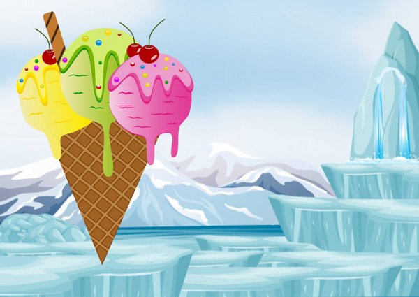 Клубничное мороженое