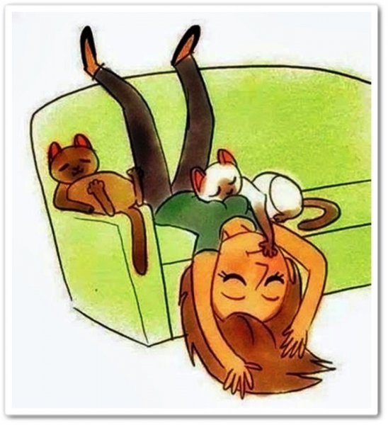 Девушка ленится