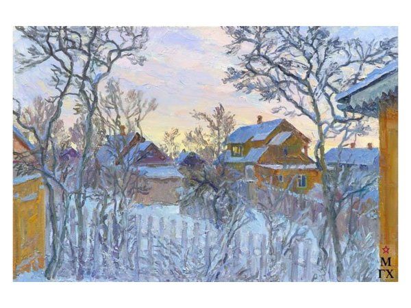 Зимний сад живопись