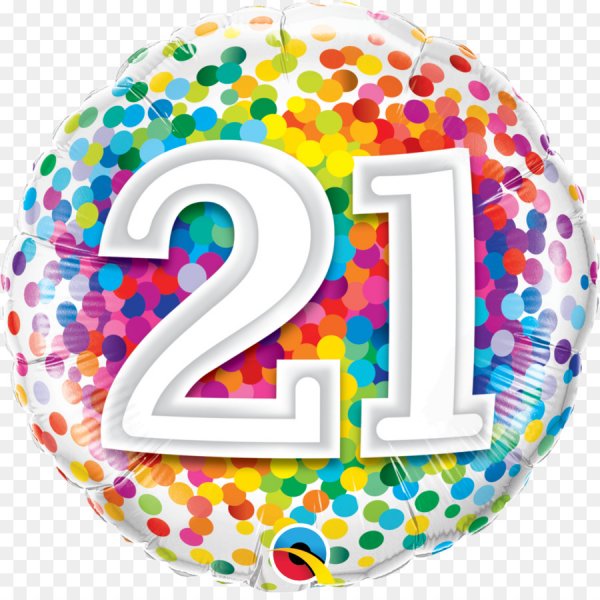 Надпись 21 год