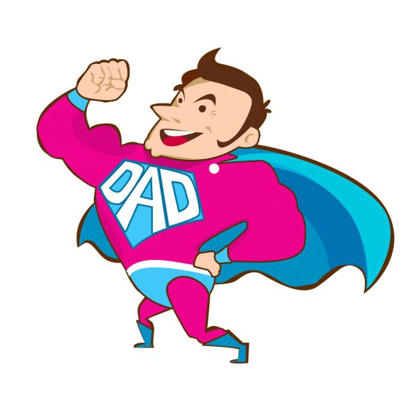 Супер папа мультяшный