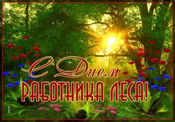 С днем работника леса открытки