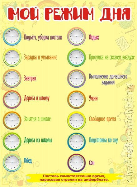 Распорядок дня