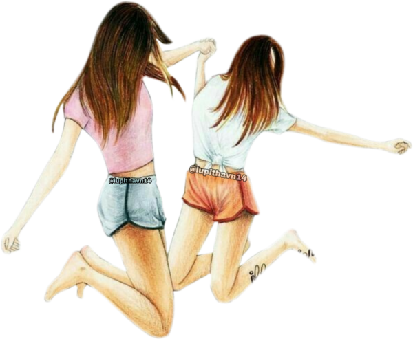 Рисунки для срисовки подруги