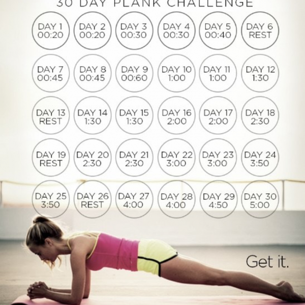 Планка для похудения 30 дней таблица