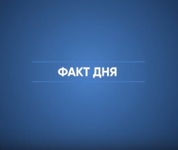 Факт дня рубрика