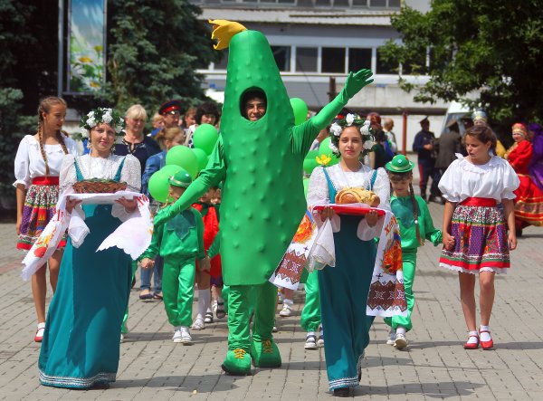 Фестиваль огурца в Суздале