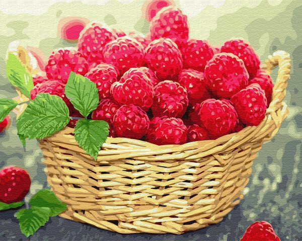 Малина в лукошке