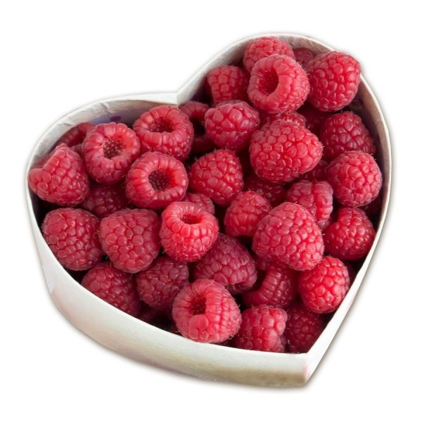 Сердце из малины