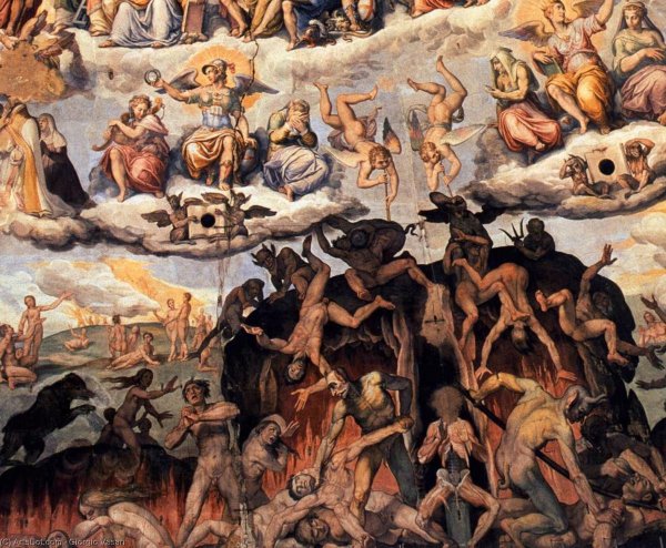 Фреска страшный суд Вазари