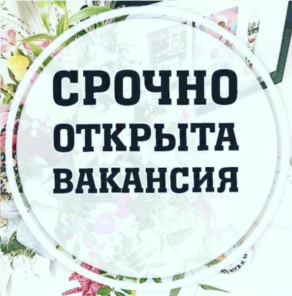 Открыта вакансия