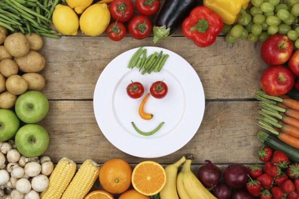 Здоровое питание овощи и фрукты