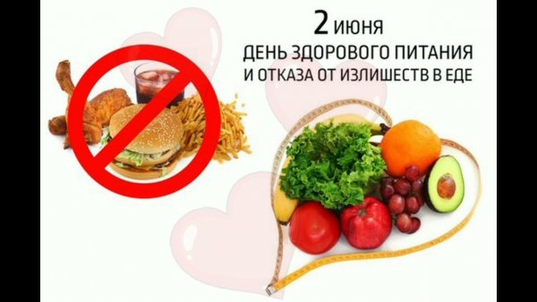 2 Июня день здорового питания и отказа от излишеств в еде