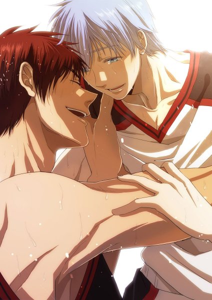 Аниме баскетбол Куроко Кагами и Куроко