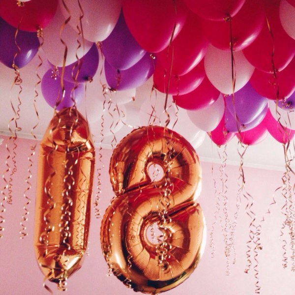 Украшение дома на восемнадцатилетие