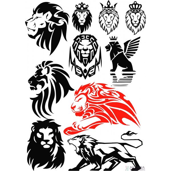 Стилизованная голова Льва