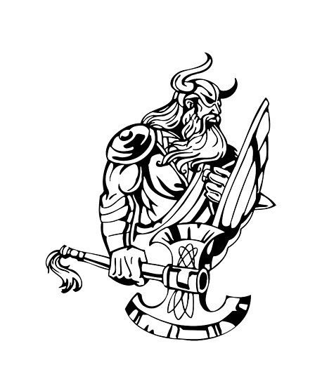 Викинг трафарет