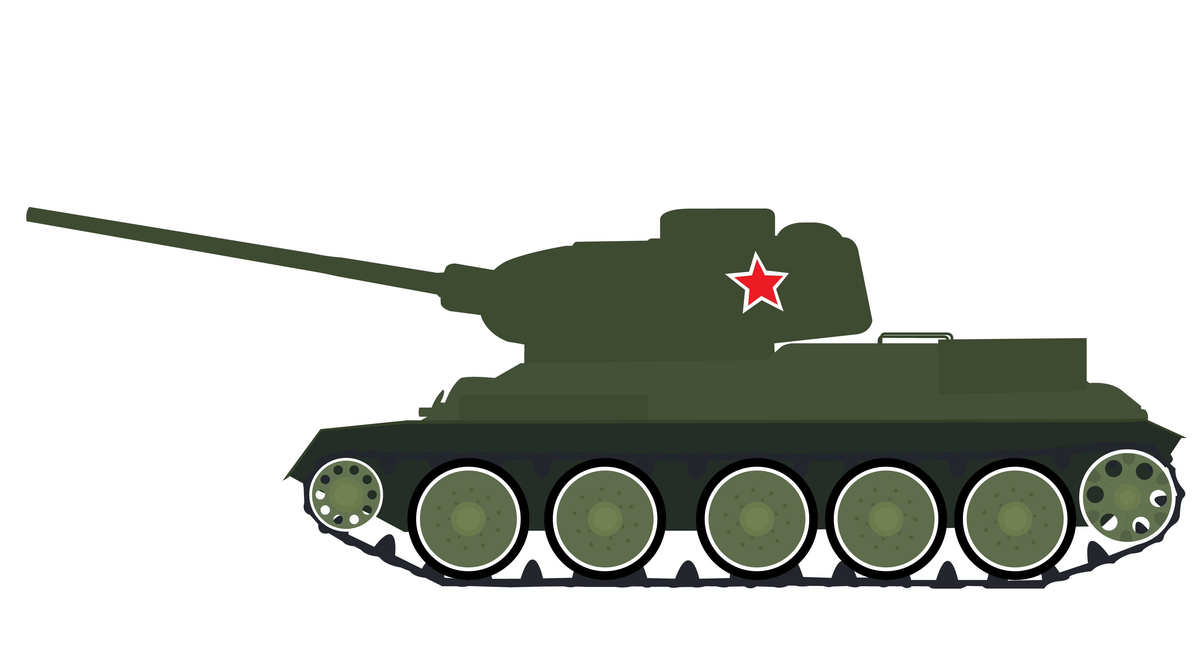 Нарисовать танк с флагом