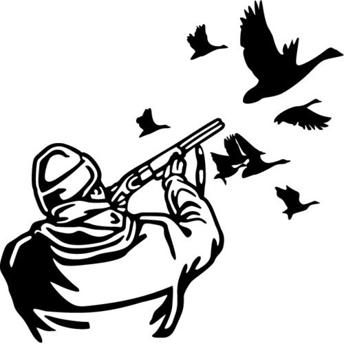 Наклейка охотник