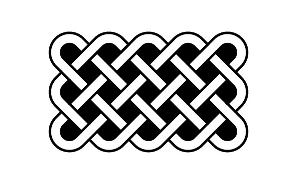 Кельтский плетеный орнамент