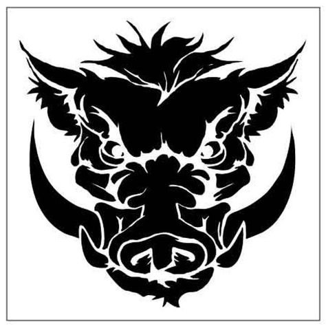 Трафарет вепря