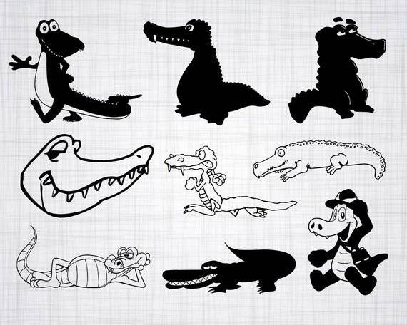 Векторный крокодил