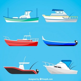 Векторное изображение лодки