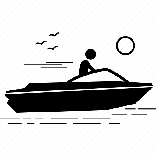 Значок моторной лодки