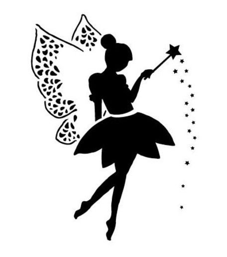 Силуэт феи для вырезания