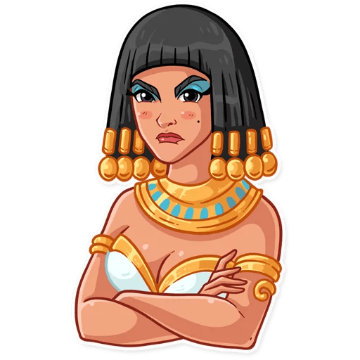 Стикеры телеграмм Клеопатра