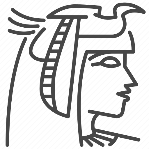 Клеопатра вектор силуэт