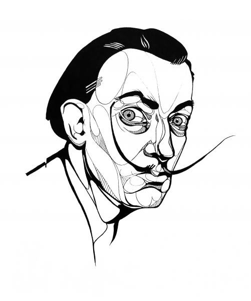 Сальвадор дали раскраска