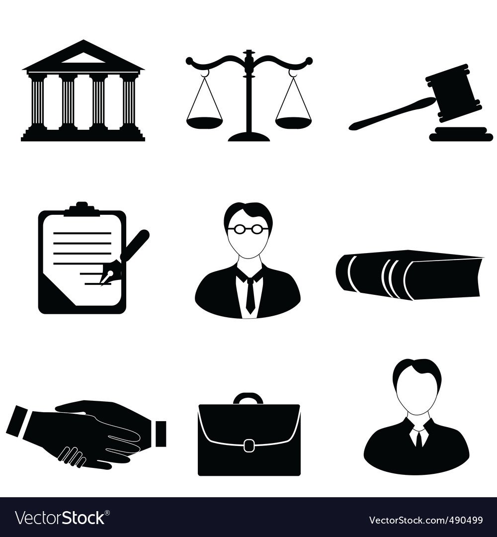 Векторные иконки юрист