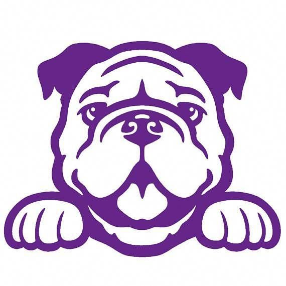 Английский бульдог трафарет