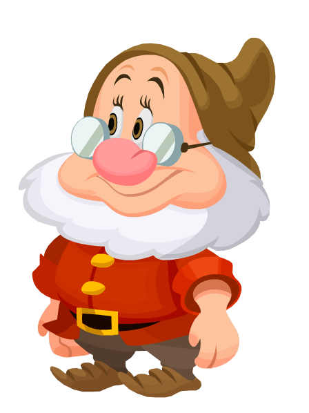 Гномик улыбается