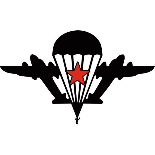 Наклейка на авто «ВДВ»