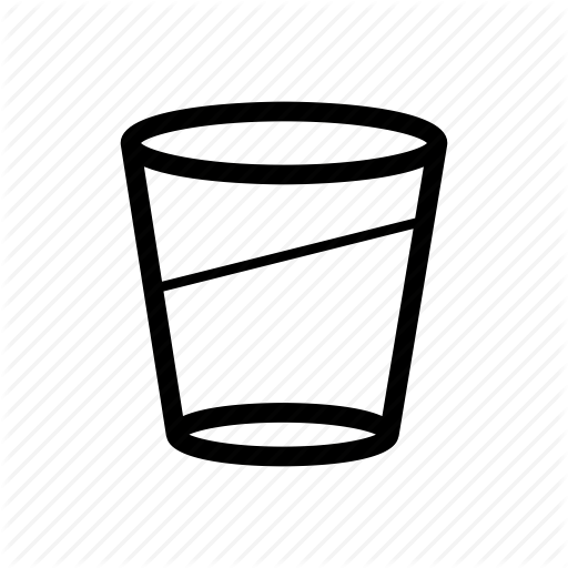 Стаканчик с водой вектор