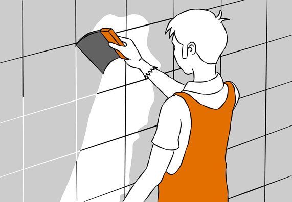 Рисунок кладки плитки в ванной