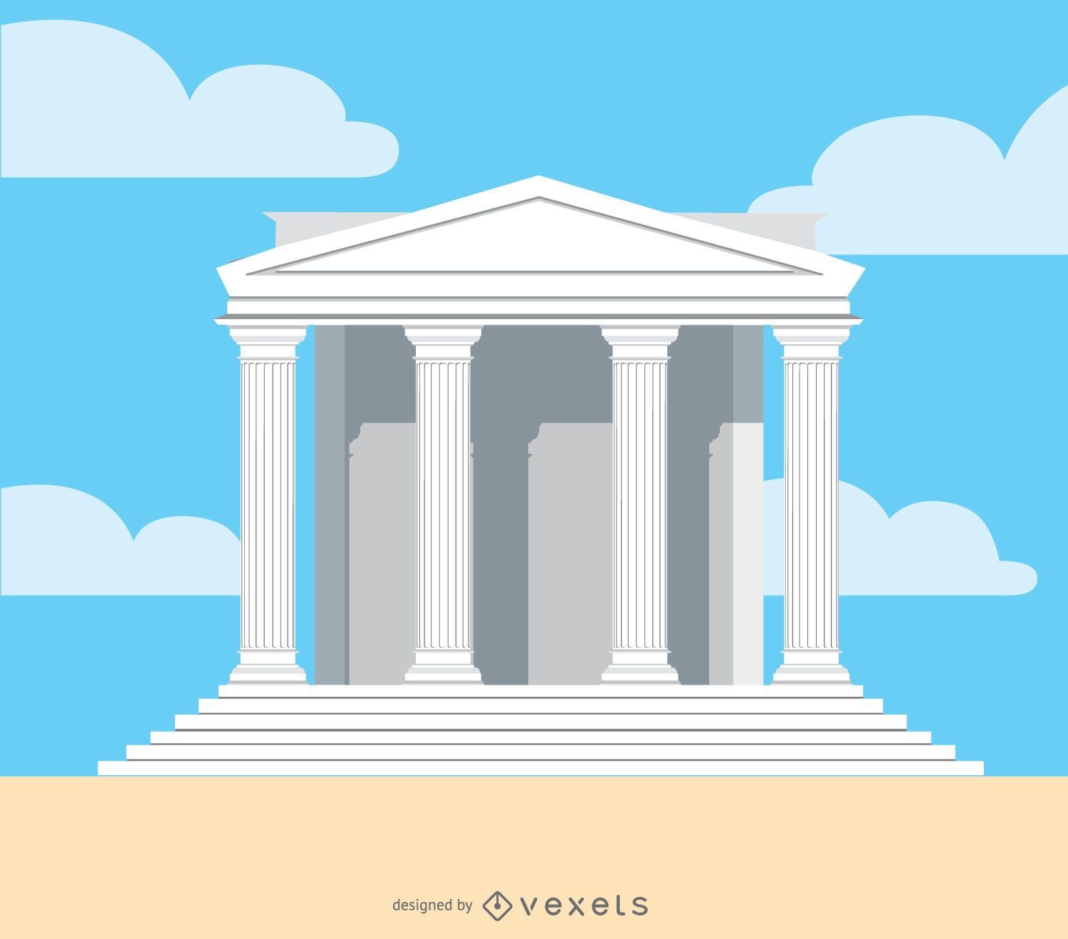 Parthenon Temple вектор