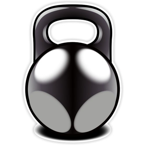 Наклейка на гирю