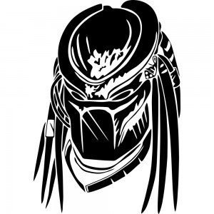 Хищник трафарет