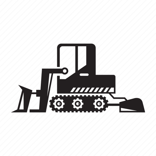 Гусеничный трактор иконка