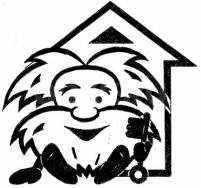 Домовой черно белый