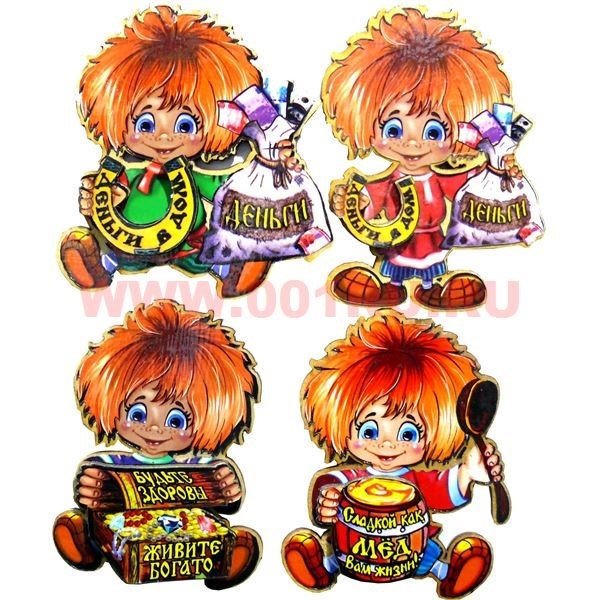 Трафареты наклеек Домовенок