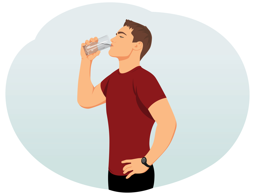 Человек пьет. Человек пьющий воду. Мужчина пьет воду. Человек пьет иллюстрация. Пить стоя или сидя