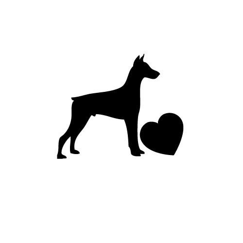 Эскиз мини пинчер тату