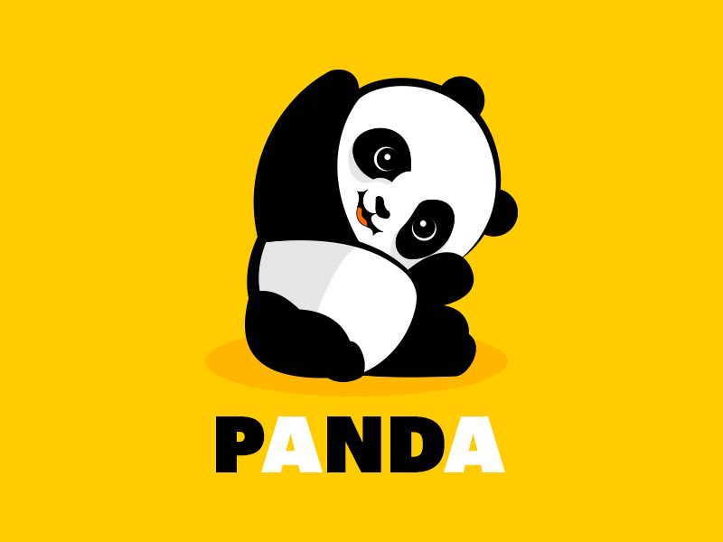 Панда. Панда logo. Желтая Панда. Надпись Панда. Панда доставка сайт