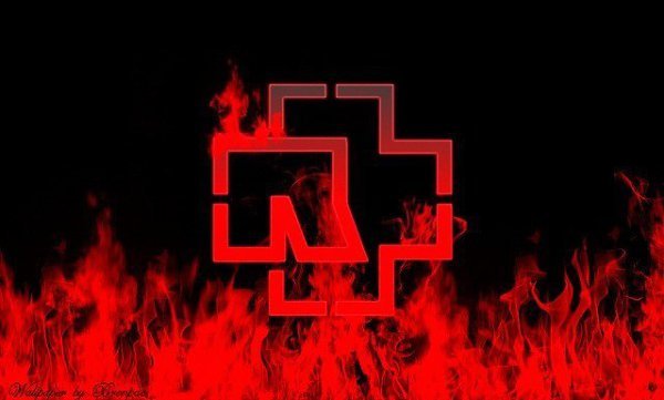 Rammstein логотип огонь